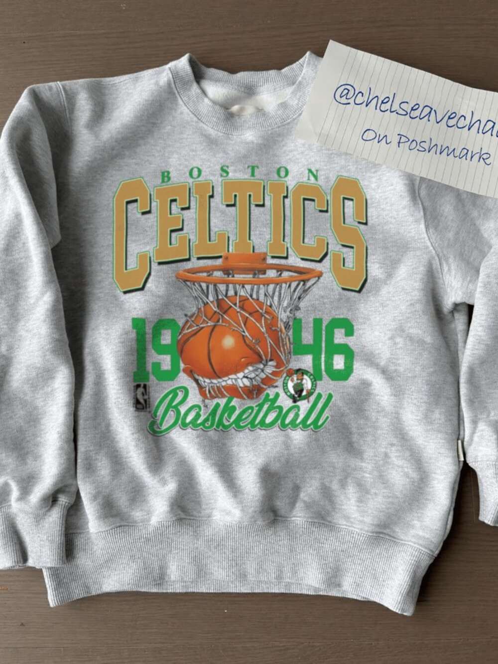 Vintage Boston Celtics Basketball Sweatshirt, Retro Boston Celtics NBA Shirt Tee